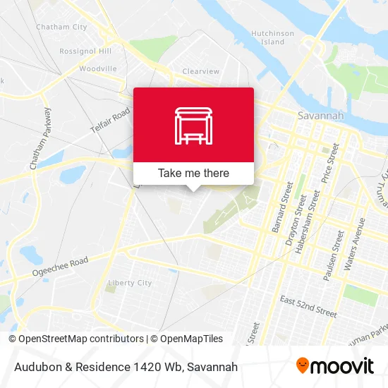 Mapa de Audubon & Residence 1420 Wb