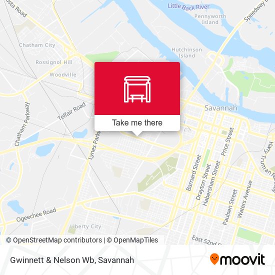 Mapa de Gwinnett & Nelson Wb