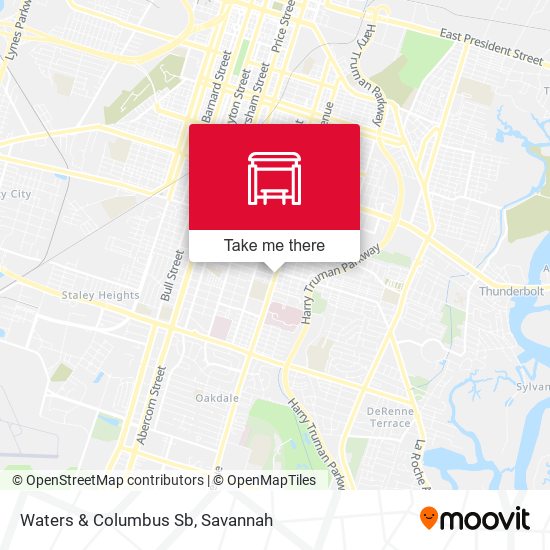 Mapa de Waters & Columbus Sb