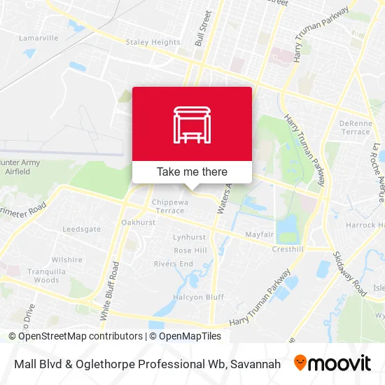 Mapa de Mall Blvd & Oglethorpe Professional Wb