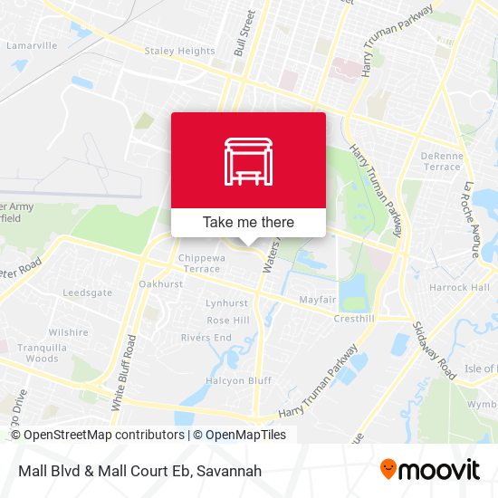 Mall Blvd & Mall Court Eb map