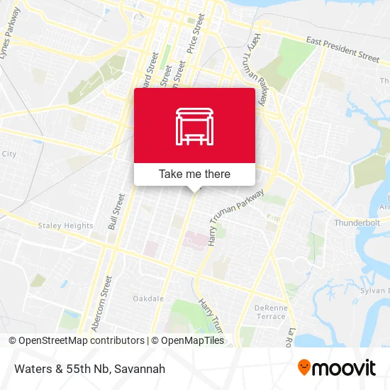 Waters & 55th Nb map