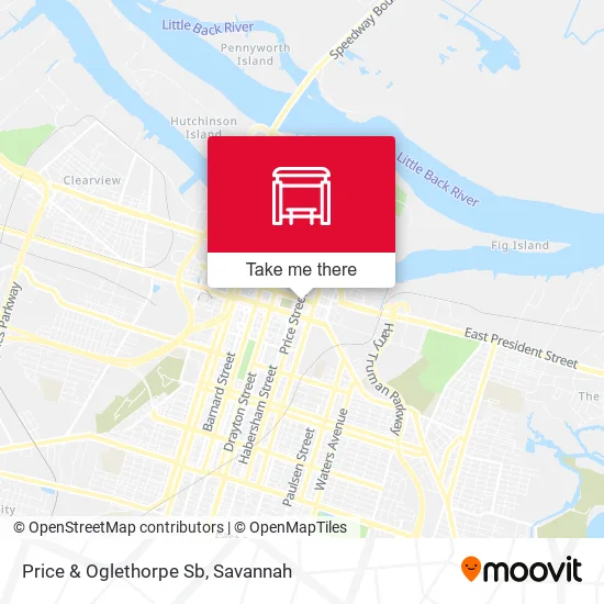 Mapa de Price & Oglethorpe Sb