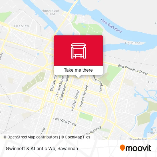 Mapa de Gwinnett & Atlantic Wb