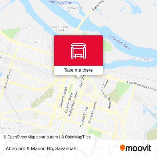 Mapa de Abercorn & Macon Nb