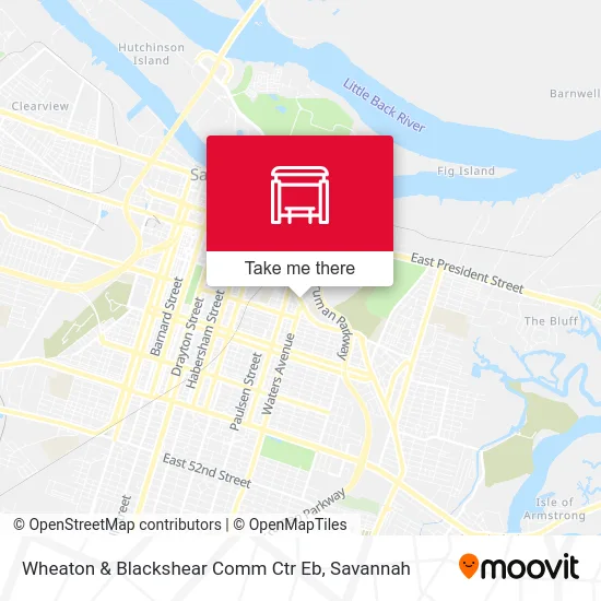 Mapa de Wheaton & Blackshear Comm Ctr Eb