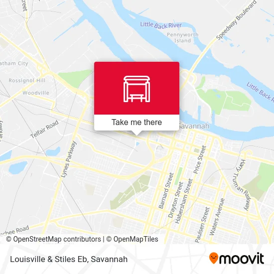 Louisville & Stiles Eb map