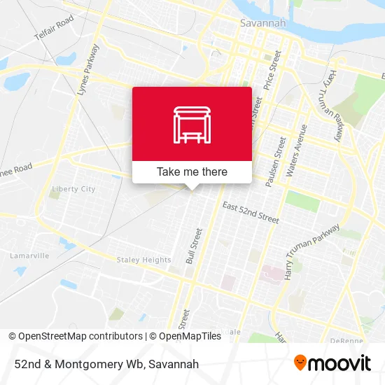 Mapa de 52nd & Montgomery Wb