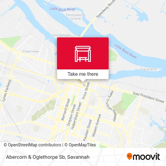 Mapa de Abercorn & Oglethorpe Sb