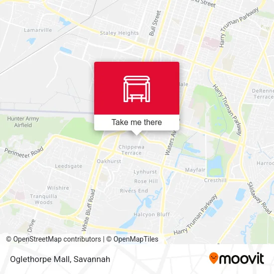 Mapa de Oglethorpe Mall