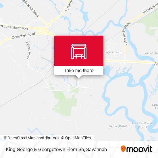 Mapa de King George & Georgetown Elem Sb