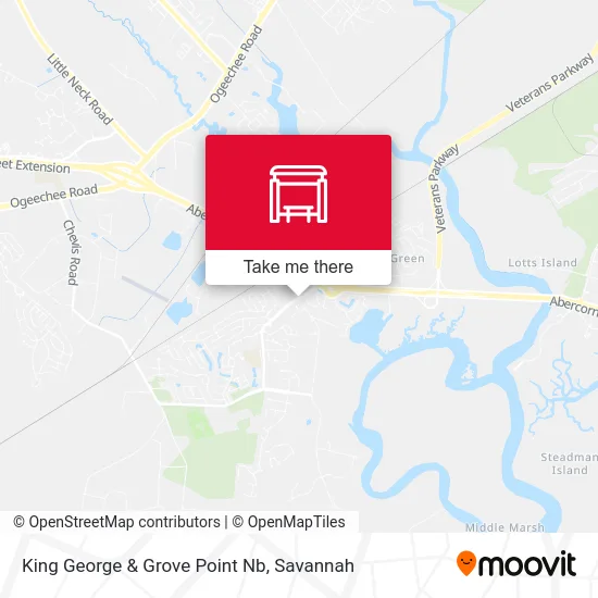 King George & Grove Point Nb map
