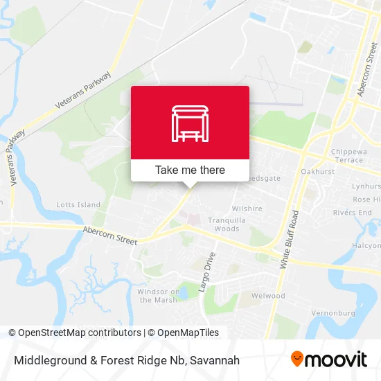 Mapa de Middleground & Forest Ridge Nb