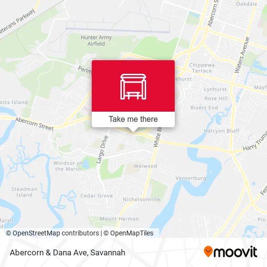 Mapa de Abercorn & Dana Ave