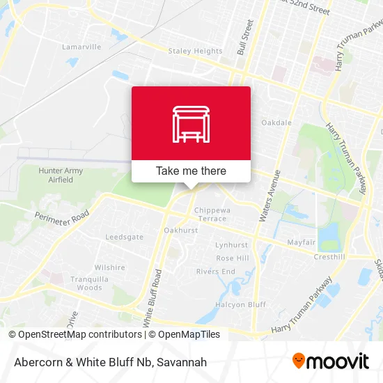 Mapa de Abercorn & White Bluff Nb
