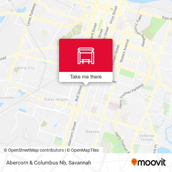 Mapa de Abercorn & Columbus Nb