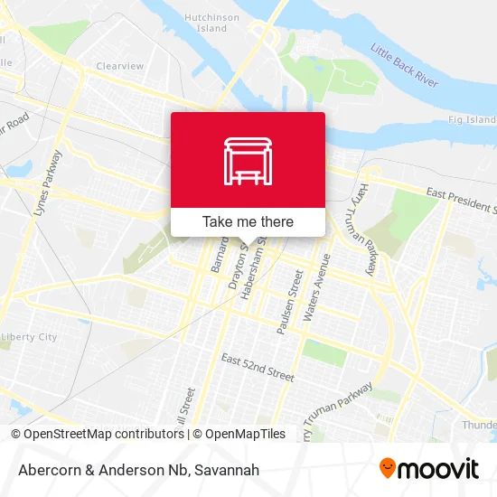 Mapa de Abercorn & Anderson Nb