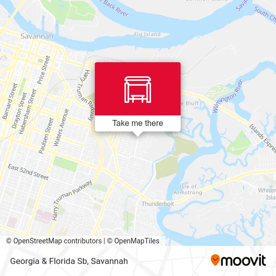 Mapa de Georgia & Florida Sb