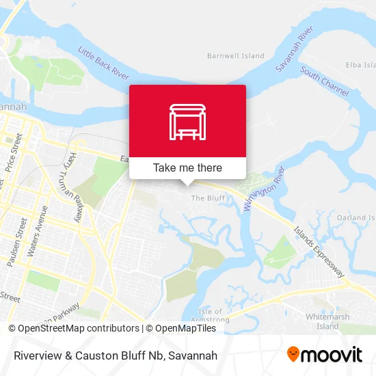Mapa de Riverview & Causton Bluff Nb