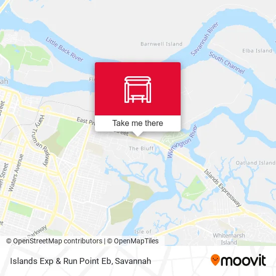 Mapa de Islands Exp & Run Point Eb