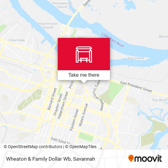 Mapa de Wheaton & Family Dollar Wb