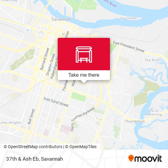 37th & Ash Eb map