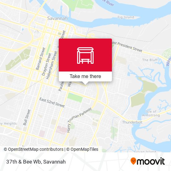 37th & Bee Wb map