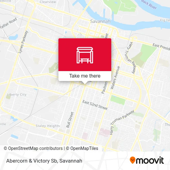 Mapa de Abercorn & Victory Sb