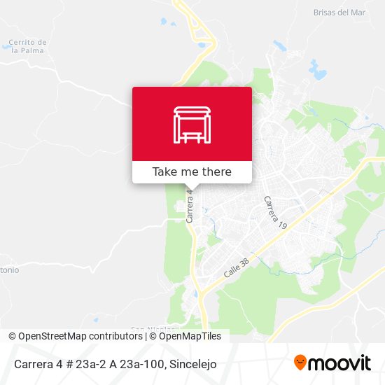 Carrera 4 # 23a-2 A 23a-100 map