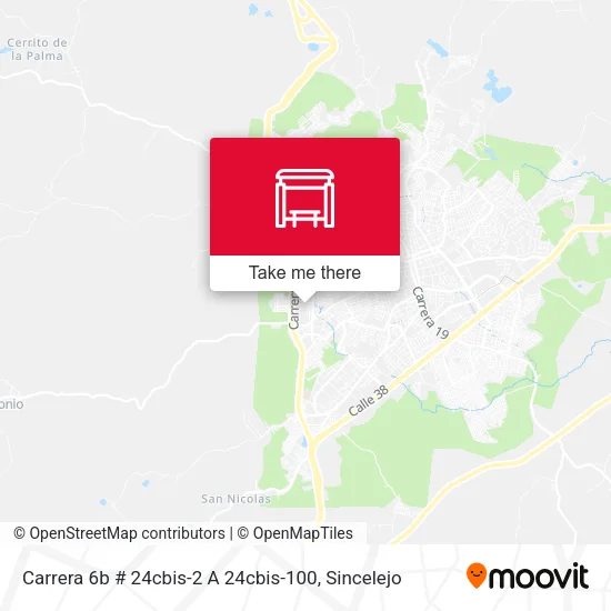Mapa de Carrera 6b # 24cbis-2 A 24cbis-100