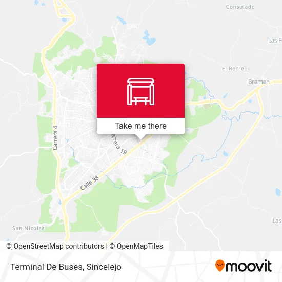 Mapa de Terminal De Buses