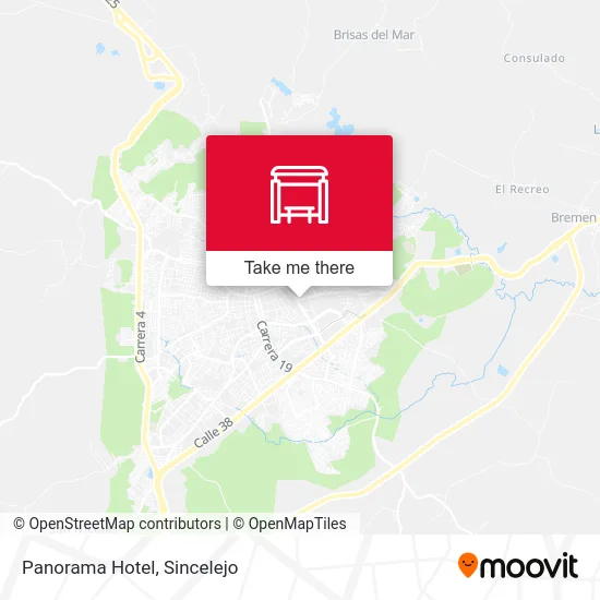 Hotel Panorama map