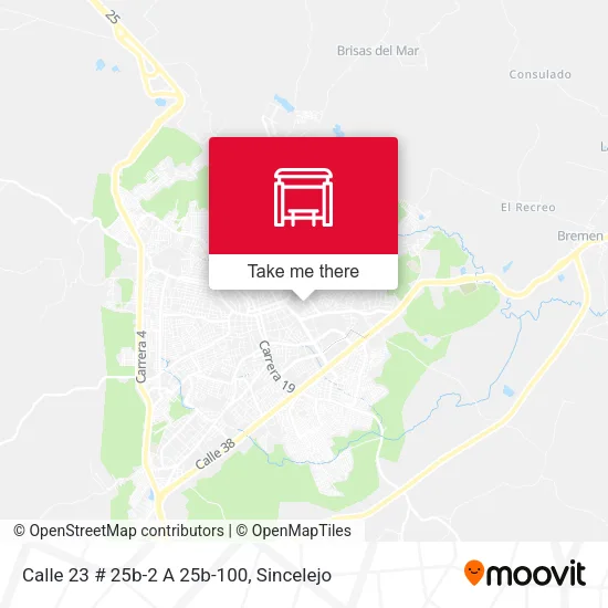 Mapa de Calle 23 # 25b-2 A 25b-100
