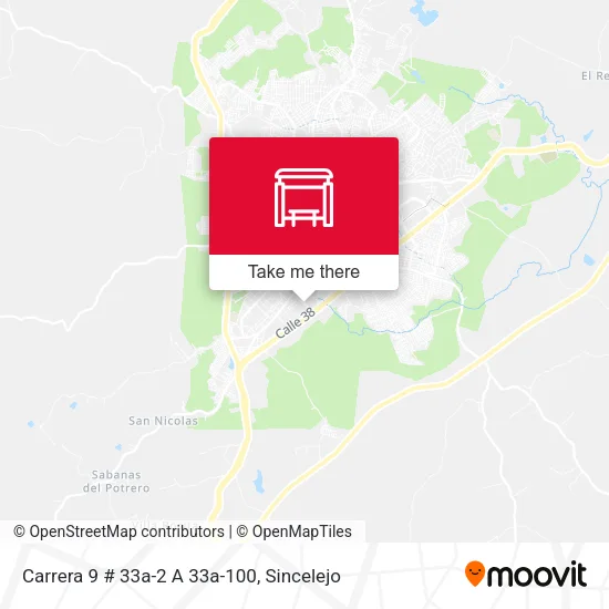 Mapa de Carrera 9 # 33a-2 A 33a-100