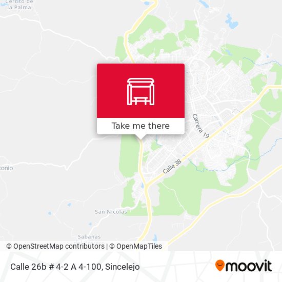 Mapa de Calle 26b # 4-2 A 4-100