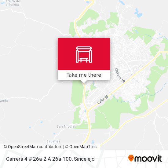 Mapa de Carrera 4 # 26a-2 A 26a-100