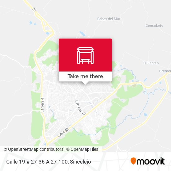 Calle 19 # 27-36 A 27-100 map