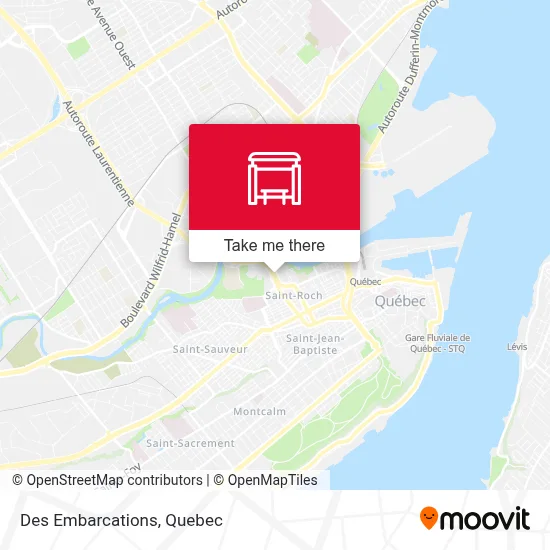 Des Embarcations map