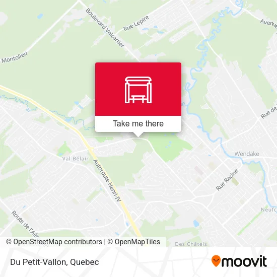 Du Petit-Vallon map