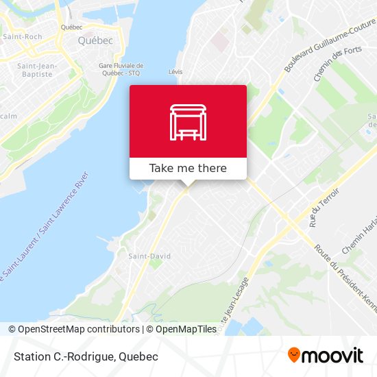 Station C.-Rodrigue map
