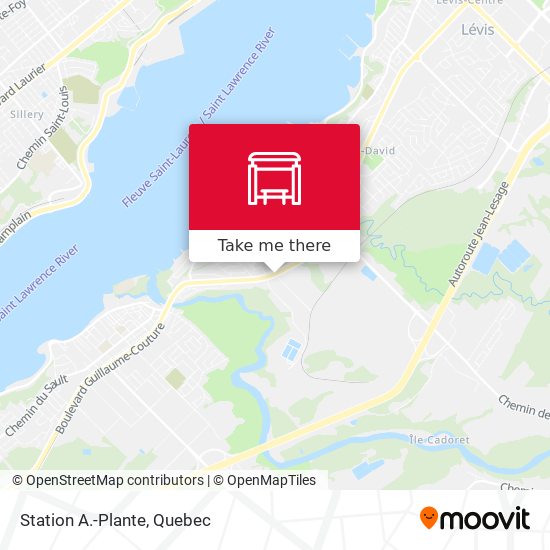 Station A.-Plante map