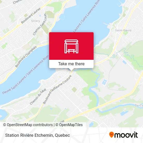 Station Rivière Etchemin map