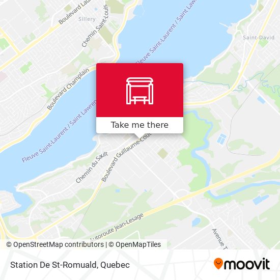 Station De St-Romuald map