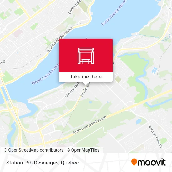 Station Prb Desneiges map