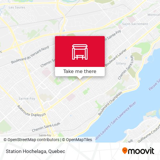 Station Hochelaga map