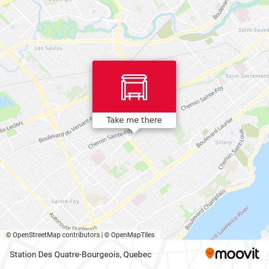Station Des Quatre-Bourgeois map