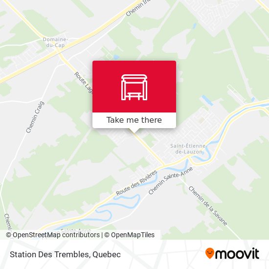 Station Des Trembles map