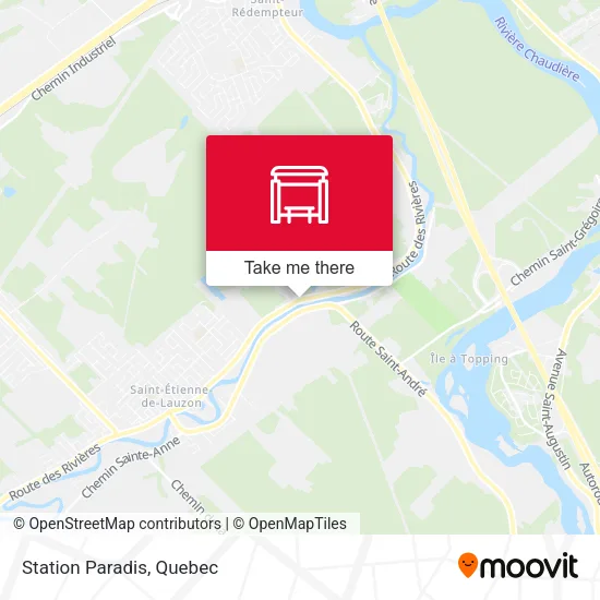 Station Paradis map