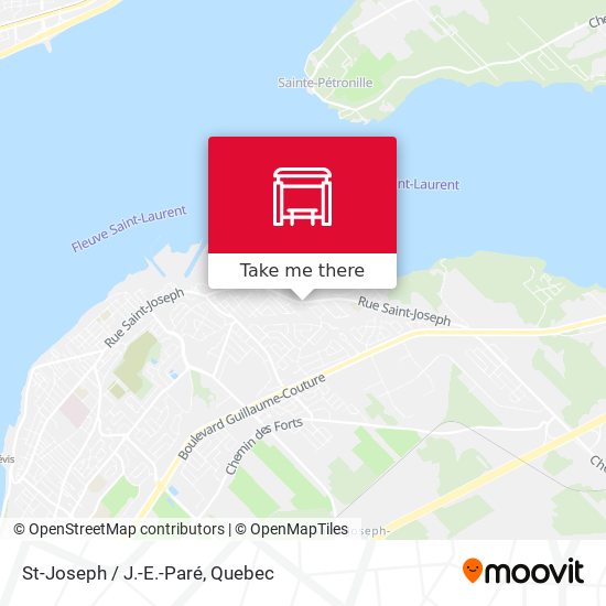 St-Joseph / J.-E.-Paré map