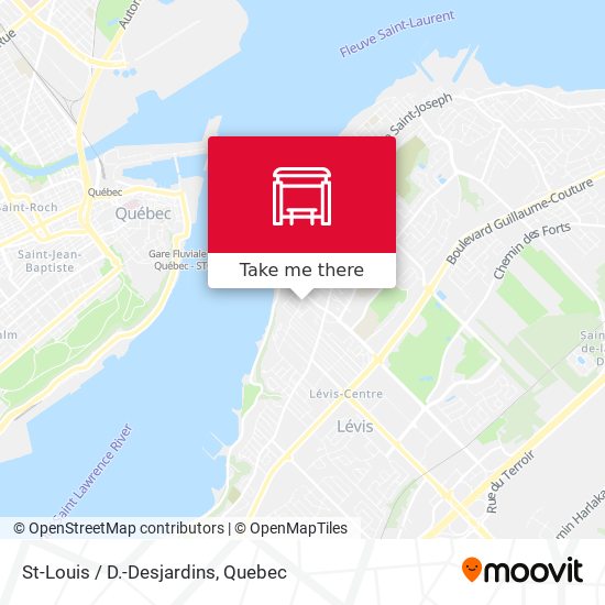 St-Louis / D.-Desjardins map